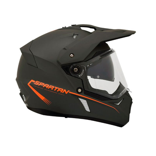 CASCO SPARTAN WOLF MATE ROJO